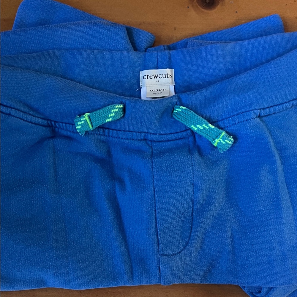 J.Crew Crewcuts Vibrant Blue Sweat Pants. Like New. Size XXL 15-16.